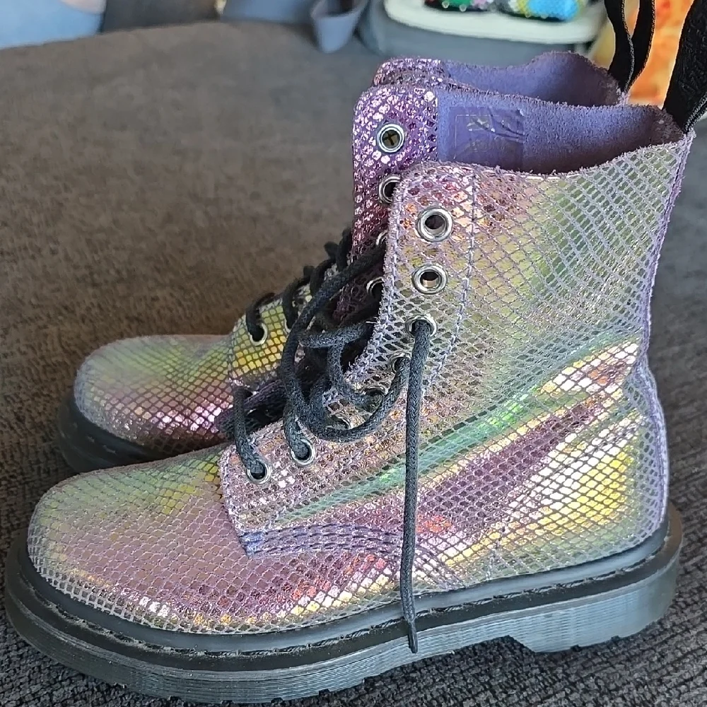Holographic Original Dr. Martin Lace-Up Boots - Picture 2 of 7
